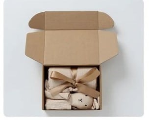 Geschenkset Knuffelkonijntje Beige