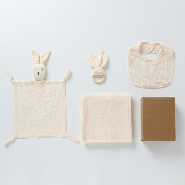 Geschenkset Knuffelkonijntje Offwhite