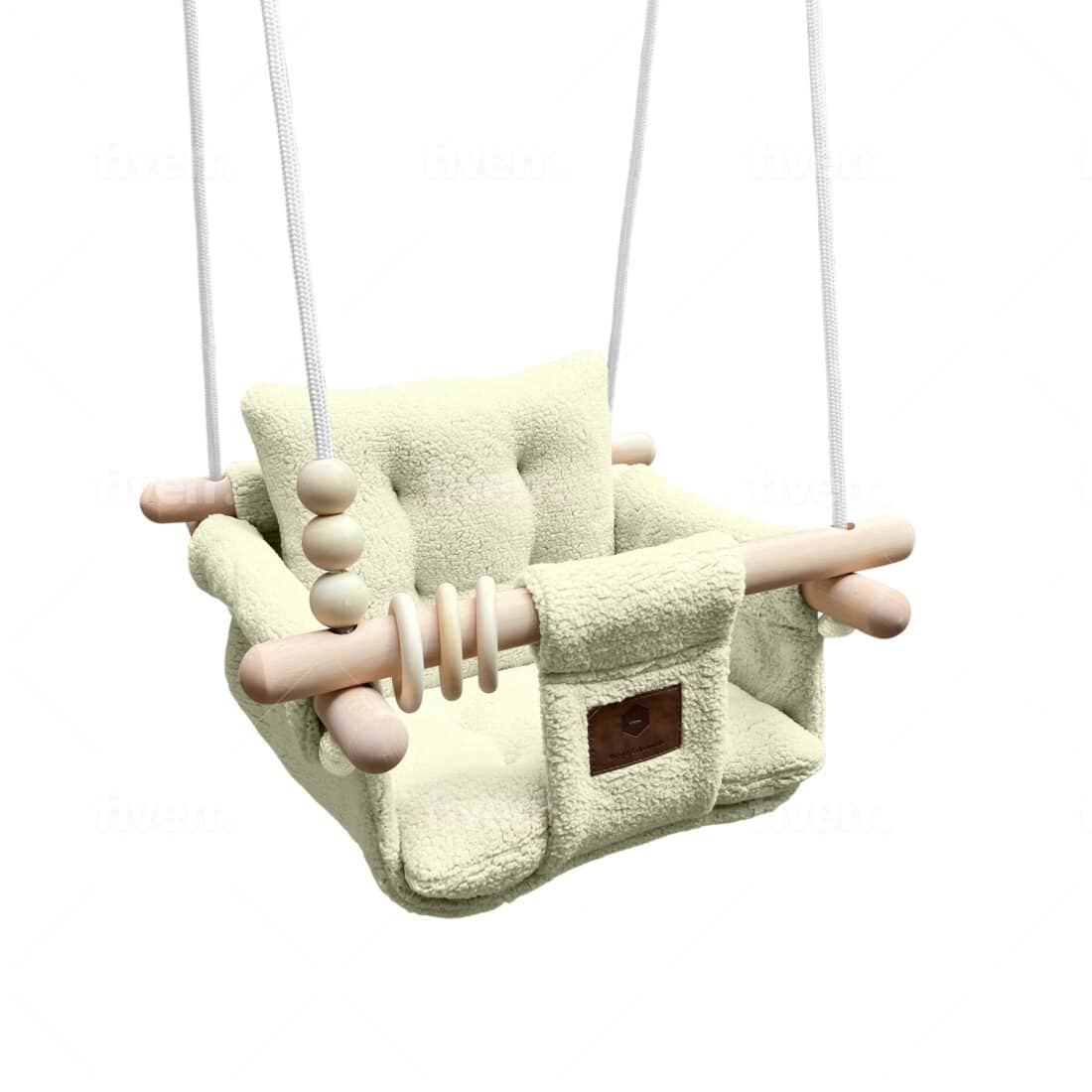 Schommel Ties Teddy Stof Beige