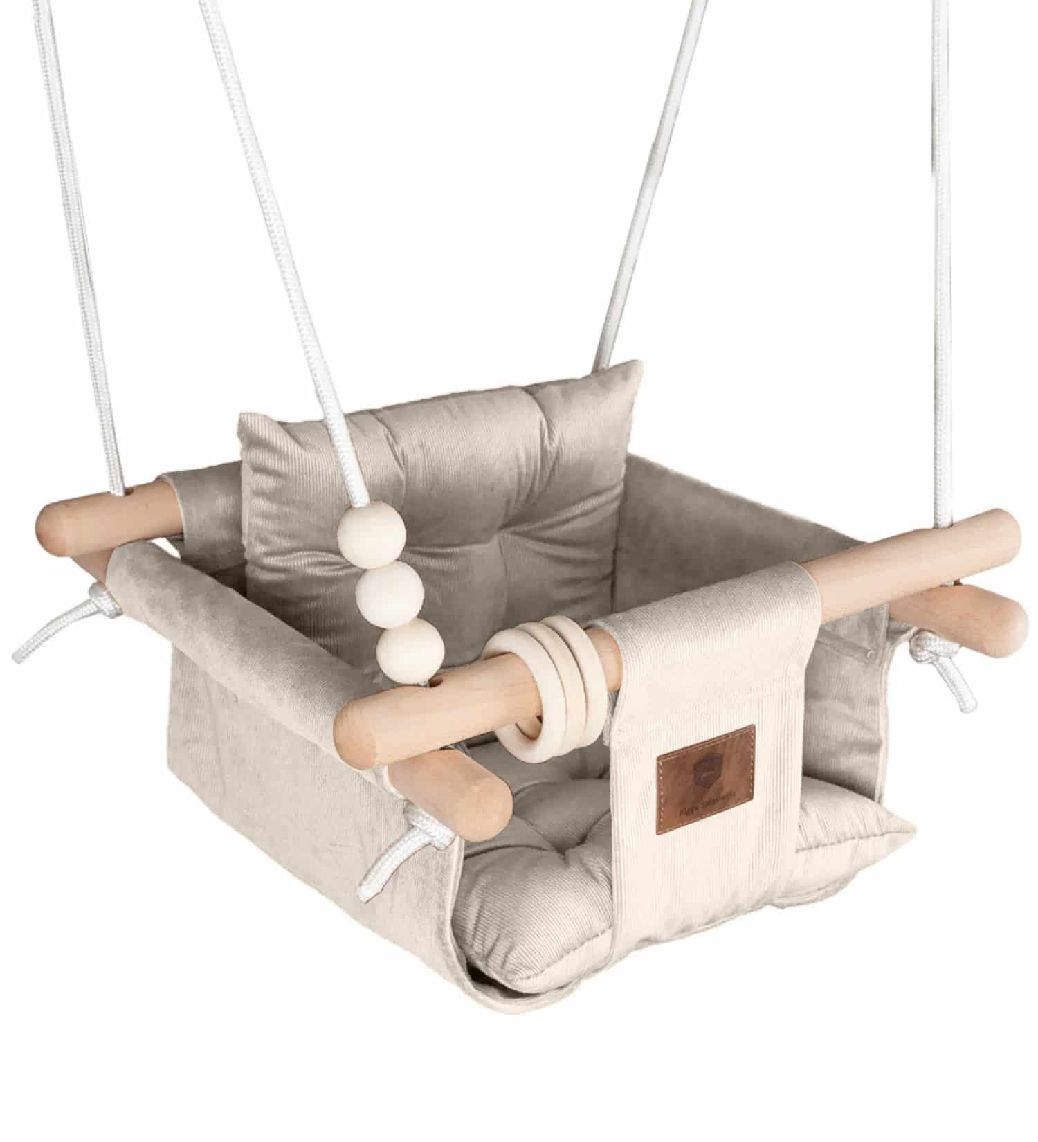 Schommel Romy Ribstof Beige