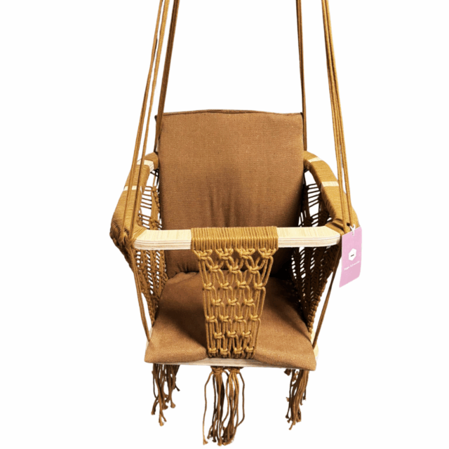 Schommel Wik Bruin 8211 Inclusief Kussentjes