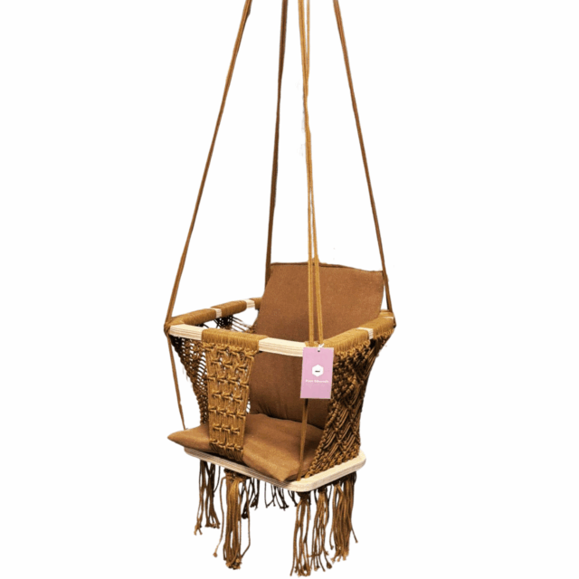 Schommel Wik Bruin 8211 Inclusief Kussentjes